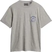 Superdry Superdrytil mænd. M1012210A Grå Merchant-T-shirt (L), Casual, Bomuld, Korte ærmer