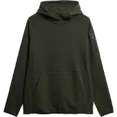 Superdry Superdrytil mænd. M2013728A Løstsiddende sweatshirt med hætte og logo Tech green (XL), Casual, Grøn, Bomuld