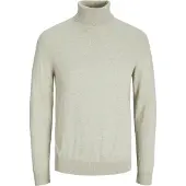 Jack & Jones Emil Knit Roll Neck Detail Melange Trøje