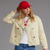 Bench Dame hofte længde trenchcoat Beige