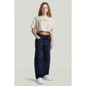 G-Star Girls Boxy Cropped Tee - Beige - girls