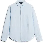 Superdry Studios Casual Linen Skjorte Med Lange ærmer