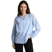 Tom Tailor Bluse lyseblå / sort