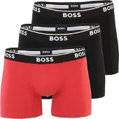 BOSS BOSStil mænd. 50554694 Sæt 3 Boxershorts Comfort navy, rød, sort (S), Afslappet, Bomuld, Blå