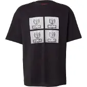 HUGO Bluser & t-shirts 'Draxon' grå / antracit / sort / hvid