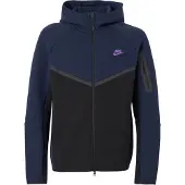Nike Sweatjakke 'TCH FLC' navy / antracit / lilla / sort