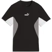 Puma Essentials Block Tee Youth, Clothing, Black, 5-6Y