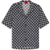 HUGO Relaxed fit skjorte med blomsterprint