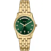 Fossil Analogt ur 'SCARLETTE' guld / smaragd