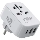Scape Travel International Schuko Usb A/c Rejsevægoplader 15w