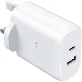 Ksix 45w Pd Pps Usb-a-og Usb-c-vægoplader