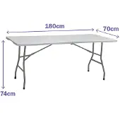 Marbueno Summer 10441 180x70x74 Cm Sammenklappeligt Campingbord