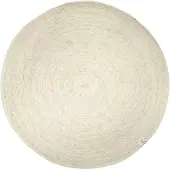 Classic collection Merino uldtæppe rundt Ø160 cm Hvid