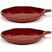 Serax La Mère fad med greb Ø17 cm 2 stk Venetian red