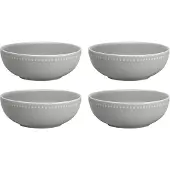Scandi Living Dots morgenmadsskål 60 cl 4 stk. Grå
