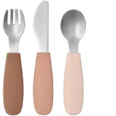 Scandi Living Dine bestiksæt silikone 3 dele Blush