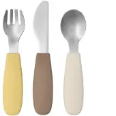 Scandi Living Dine bestiksæt silikone 3 dele Taupe