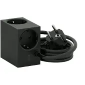 Kord Cuboid stikdåse 2 m Black