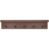 Scandi Living Alley knagerække med hylde Burgundy