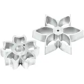 Plate-It flower power rosettejern forme 2-pak Stål