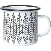 Pluto Design Salix emaljekrus Hvid-sort