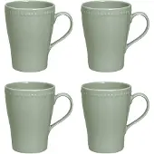 Scandi Living Dots krus 35 cl 4 stk. Grøn