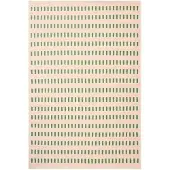 Chhatwal & Jonsson Ladakh uldtæppe Offwhite-gren-pink, 230x320cm