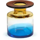 Serax Wind & Fire vase 22 cm Blue/Amber