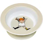 Rätt Start Pippi Cirkus sugekopstallerken Ø15,5 cm Beige
