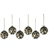 Scandi Living Overcast julekugle Ø8 cm 6-pak Grøn