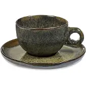 Serax Surface cappuccinokop med underkop 23 cl Indi grey