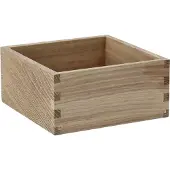 Scandi Living Carve opbevaringsæske 15 cm Eg