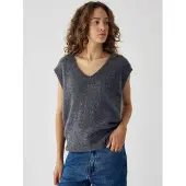 Noella Vest ' N-Leatrice Knit Vest ' mørkegrå