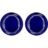 Serax Ottolenghi Feast tallerken L Ø26,5 cm 2-pak Dark blue stripes-white
