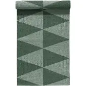 Scandi Living Rime plasttæppe grøn 70x150 cm