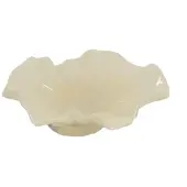 Olsson & Jensen Loa skål på fod 22 cm Vanilje