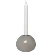 ERNST lysestage glas Ø11 cm Grå