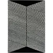 NJRD Rectangles uldtæppe sort 170x240 cm