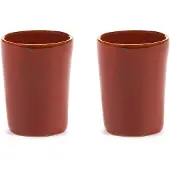 Serax La Mère espressokop 7 cl 2 stk Venetian red