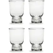 Serax Ottolenghi Feast drikkeglas 33 cl 4-pak Stripes sandblasted