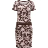 Ragwear Sommerkjole 'Baomi Tropic Youmodo' creme / mørkebrun
