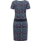 Ragwear Kjole 'Youmodo' navy / lyseblå / pastelgrøn / rød
