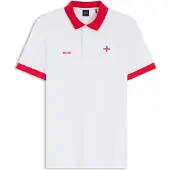 BOSS Polstret poloshirt med detaljer med landeflag