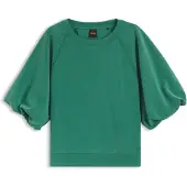BOSS Oversize fit sweatshirt med korte ballonærmer