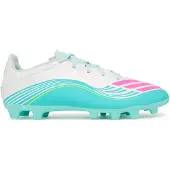 Adidas Herre F50 Messi Club Aurora Radiante Pack FG Fast Jord Fodboldstøvler Cloud White/Lucid Pink/Flash Aqua