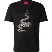 HUGO T-shirt i bomuldsjersey med adskilt logo