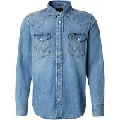 Wrangler Skjorte blue denim