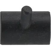 1898 Allsarp knagerække 1 knop Sortmalet birk