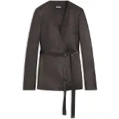 BOSS Slim fit blazer i skinnende twill