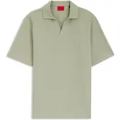HUGO Poloshirt i Johnny-krave med jacquardstribe